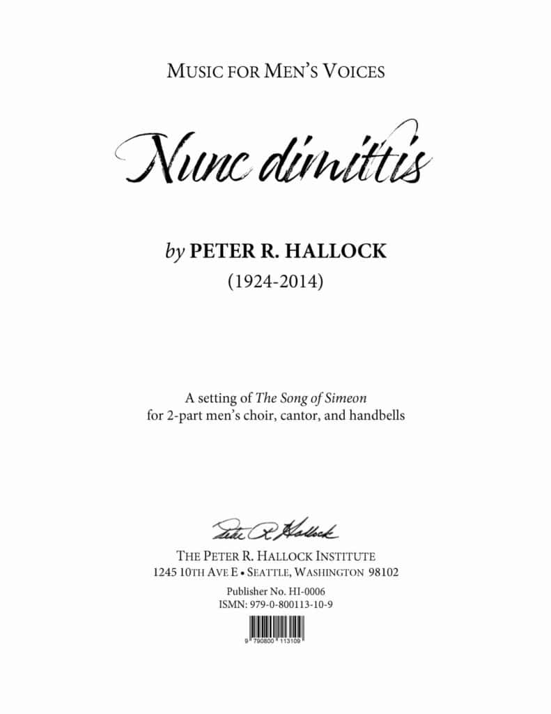 Nunc dimittis