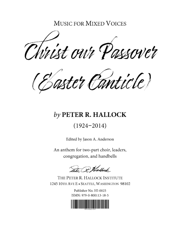 Christ our Passover (Easter Canticle)