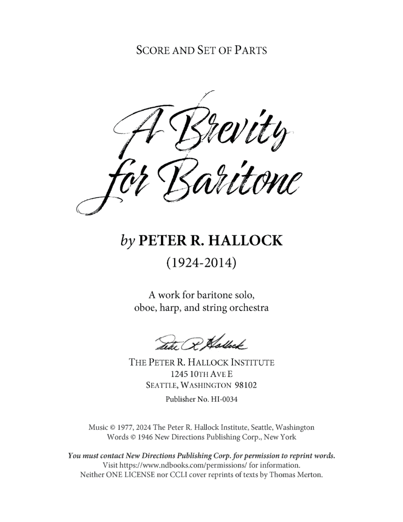 a brevity for baritone