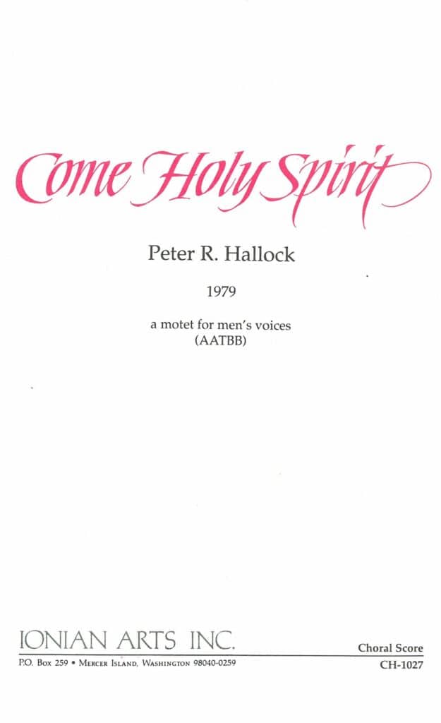 come, holy spirit
