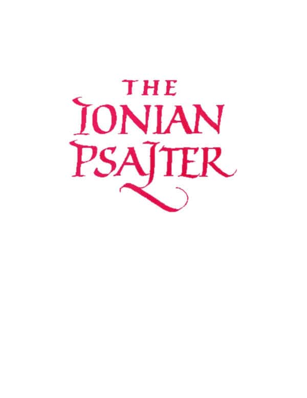 the ionian psalter