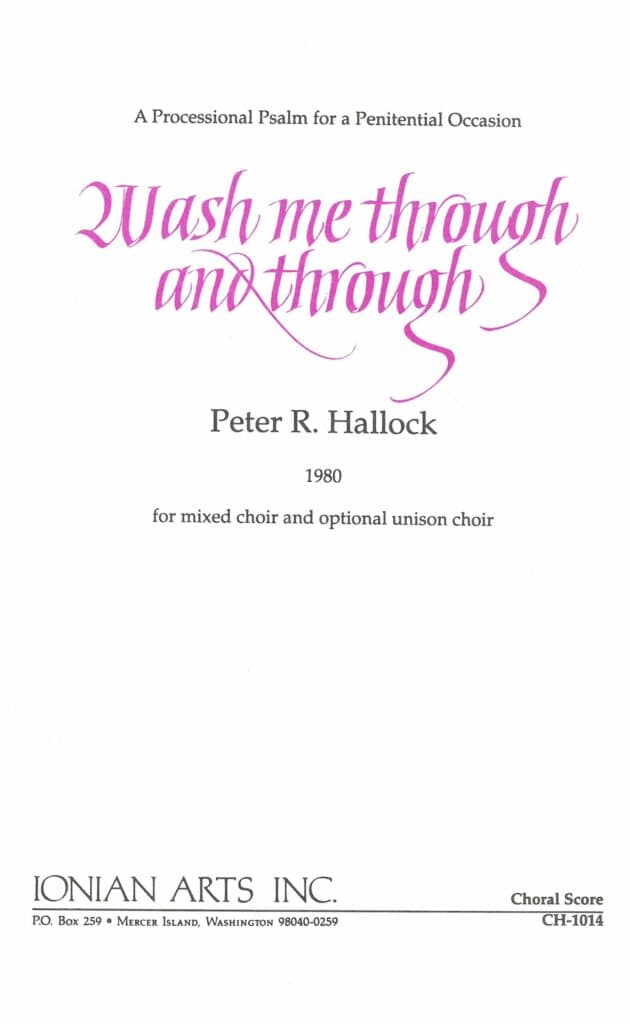 wash me through and through (processional psalms)