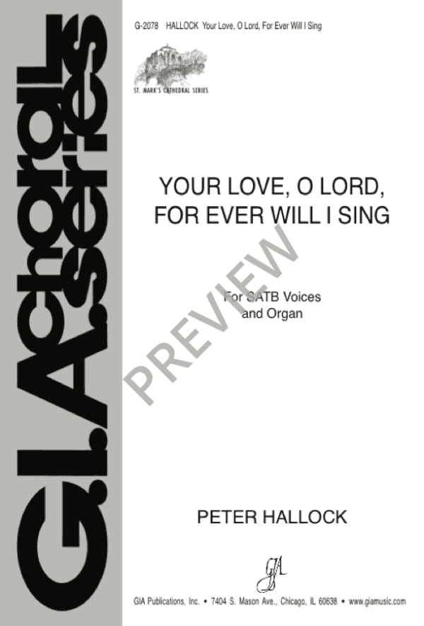 your love, o lord, for ever will i sing