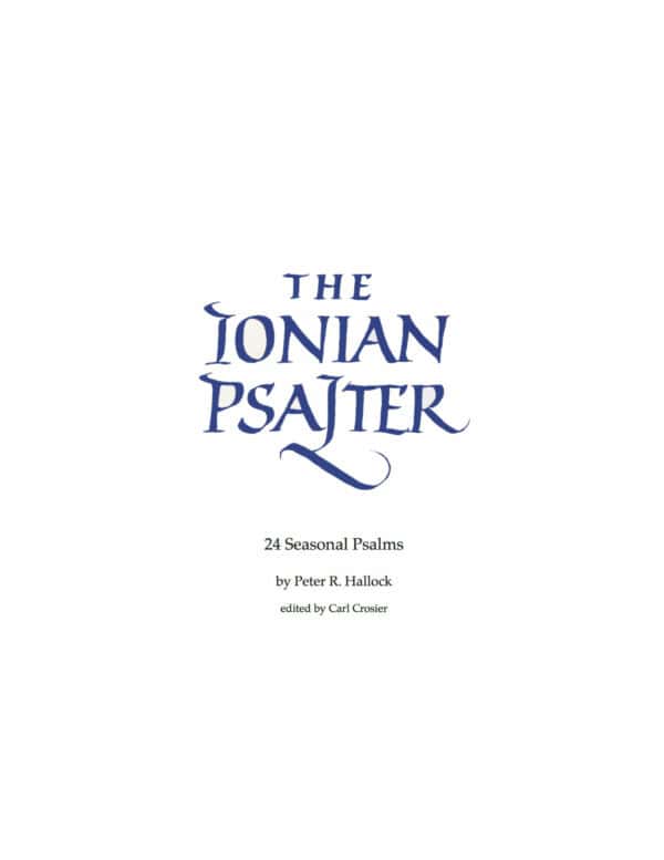 24 seasonal psalms from the ionian psalter