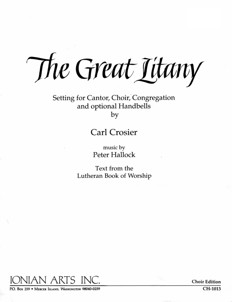 the great litany (lbw)