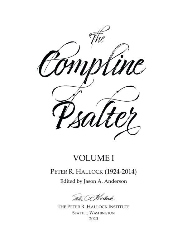 The Compline Psalter (Digital)