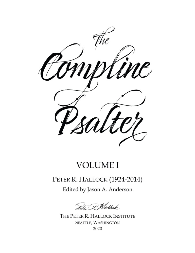 the compline psalter (digital)